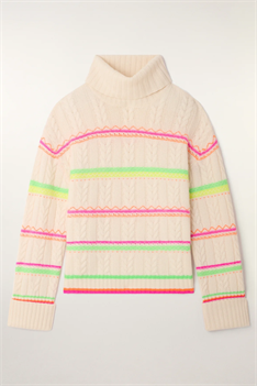 Polotröja Striped - Offwhite