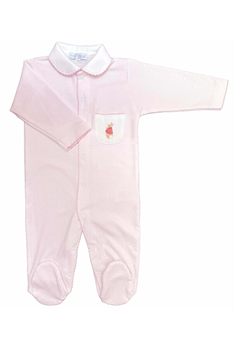 Pyjamas Randig (Ljusrosa)