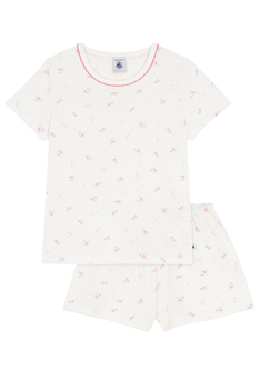 Pyjamas Rosor - Offwhite