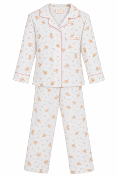 Pyjamas Teddy - Vit/Rosa