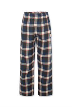 Pyjamasbyxa Rutig (Marin/Offwhite)