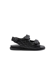 Sandal Quilted - Svart