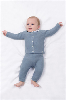 Set Byxa + Cardigan (Blå)