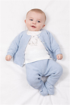 Set Byxa + Cardigan (Ljusblå)