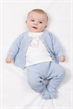 Set Byxa + Cardigan - Ljusblå