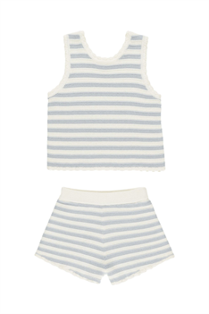 Set Randig - Offwhite/blå