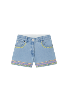 Shorts Broderi - Jeans
