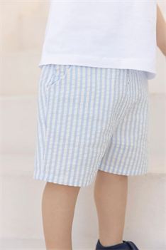 Shorts Randig - Ljusblå