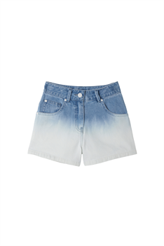 Shorts Tie-dye - blå/vit