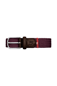 Skärp Flätad (Burgundy)