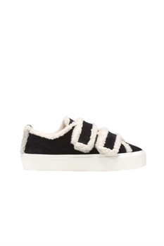 Sneaker Shearling Velcro (Svart)