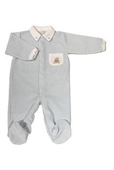 Sparkdräkt Velour (Ljusblå)