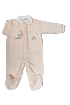 Sparkdräkt Velour (Ljusrosa)