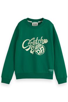 Sweatshirt Baseball - Grön