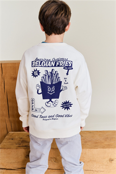 Sweatshirt Oscar Fries - Offwhite