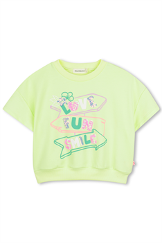 Sweatshirt Smile - Lime