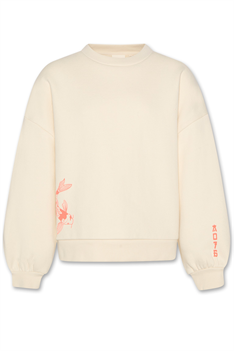 Sweatshirt Violeta Koi - Offwhite