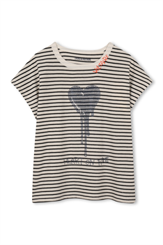 T-shirt Audrey - Offwhite/Marin
