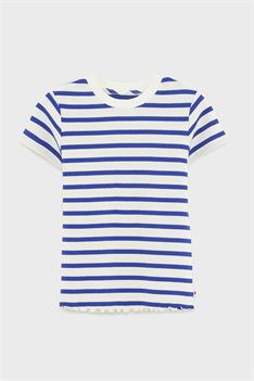 T-shirt Aveli - Offwhite/blå