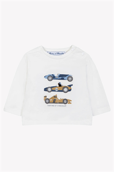 T-shirt Bilar - Offwhite