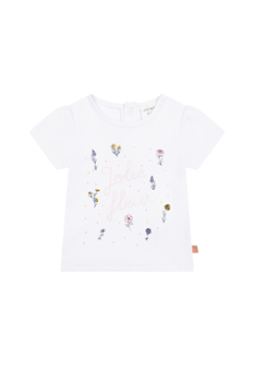 T-shirt Blommor (Vit)