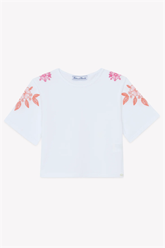 T-shirt Broderi - Vit