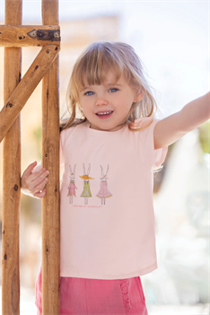 T-shirt Bunnies - Rosa