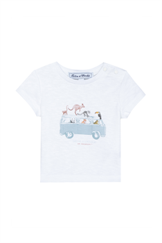 T-shirt Djur - Vit