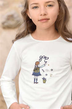 T-shirt Girl - Offwhite