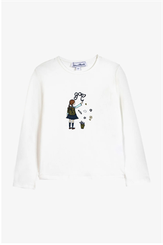 T-shirt Girl - Offwhite