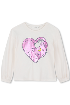 T-shirt Katt - Offwhite