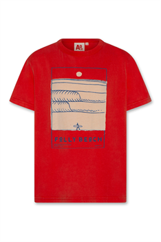 T-shirt Mat Folly - Röd