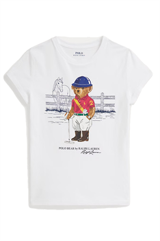 T-shirt Polo Bear - Vit