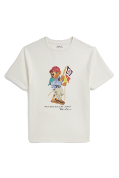 T-shirt Sailing Bear (Vit)