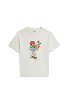 T-shirt Sailing Bear (Vit)