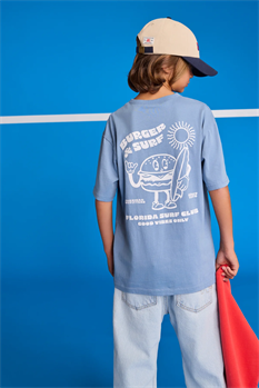 T-shirt Silas Burger (Blå)