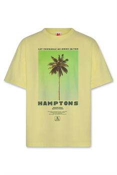 T-shirt Silas Hamptons - Gul