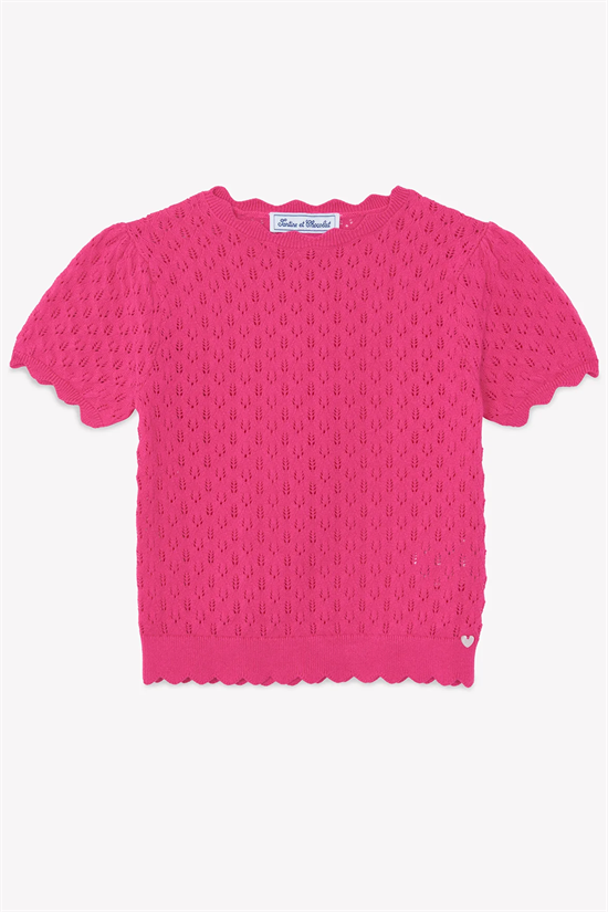 T-shirt Stickad