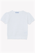 T-shirt Stickad - Vit