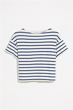 T-shirt Vassy - blå/vit