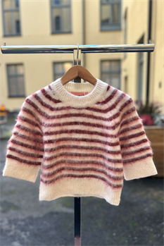 T-shirt Verona (Vinröd/Vit)