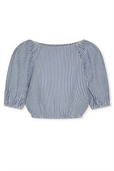 Topp Neha - blå/vit