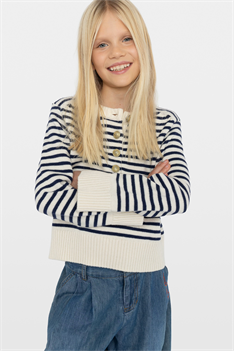 Tröja Halty - Offwhite/Marin