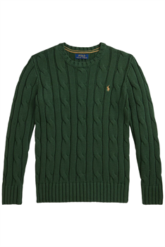 Tröja Kabelstickad - Grön