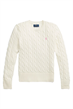 Tröja Kabelstickad - Offwhite