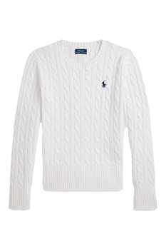 Tröja Kabelstickad (Vit)