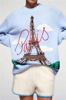Tröja Paris - Blå