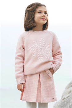 Tröja Snöflinga - Ljusrosa Tröja Snöflinga - Ljusrosa
