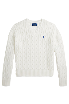 Tröja V-ringad (Vit)