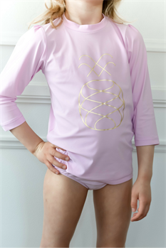 UV T-shirt långärmad med print (Rosa)